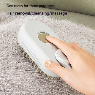  Luxury Cat Grooming Steam Brush 3-in-1 Spa Experience cashymart