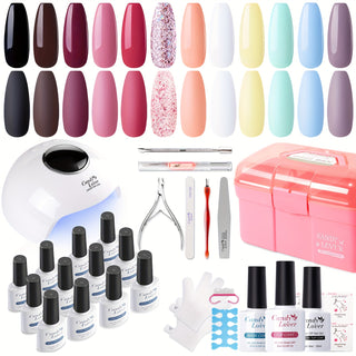  12-Color Gel Nail Polish Kit cashymart