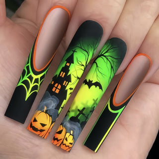  Halloween Green Ballet Nail Decals cashymart