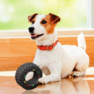  Vocalizing Dog Toy with Small Tire Design cashymart