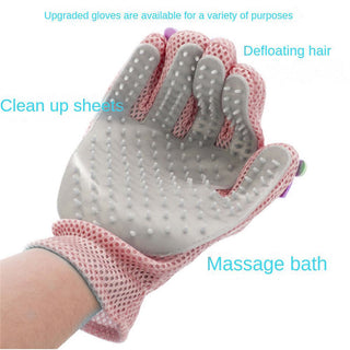  Cat Grooming Glove for Pet Hair Removal and Massage cashymart