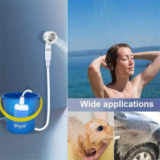  Portable Electric Shower for Camping and Travel with Rechargeable Battery cashymart