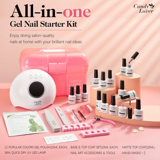  12-Color Gel Polish Set cashymart