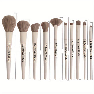  10-Piece Soft Makeup Brush Set cashymart