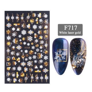  New Nail Stickers 3D Christmas Series cashymart