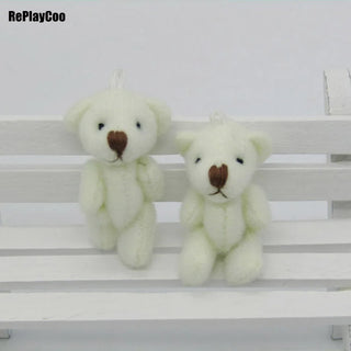 100 Pieces Kawaii Mini Teddy Bear Plush Toys - 3.5CM Stuffed Bears for Weddings and Gifts