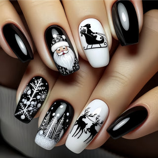  Black Ballet Press-On Nails cashymart