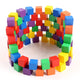 Educational Wooden Building Blocks Set with 100 Cubes for Kids
