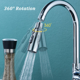  New 3-Mode Swivel Kitchen Faucet Bubbler cashymart