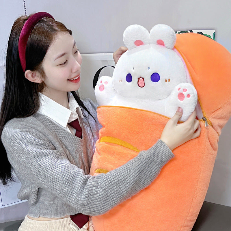  Radish Rabbit Plush Cat and Dog Pillow Toy cashymart