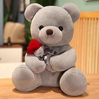  Lovely Hug Roses Teddy Bear Plush Pillow cashymart