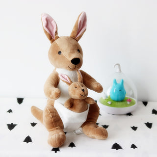  Kangaroo Plush Dolls for Kids: Mother and Child Set cashymart