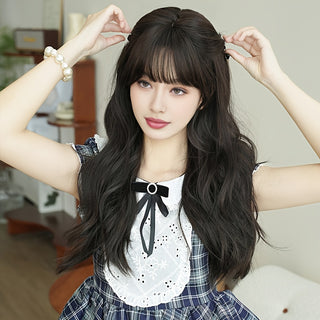  7JHH WIGS Long Black Wavy Hair cashymart