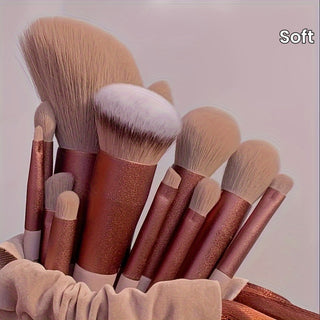  13-Piece Premium Makeup Brush Set cashymart