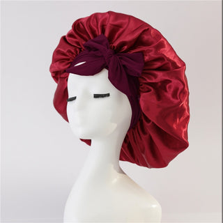  Elegant Satin Bow Elastic Nightcap cashymart