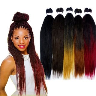  Long Straight Synthetic Fiber Cornrows Wig cashymart