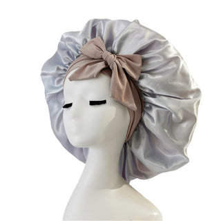  Elegant Satin Bow Elastic Nightcap cashymart