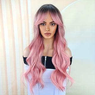  Cute Ombre Pink Curly Wig cashymart