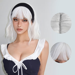  Chic Curly Bangs Wig cashymart