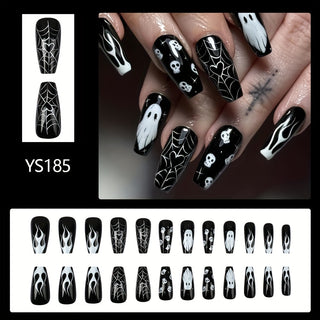  Black Square Press-on Nails cashymart