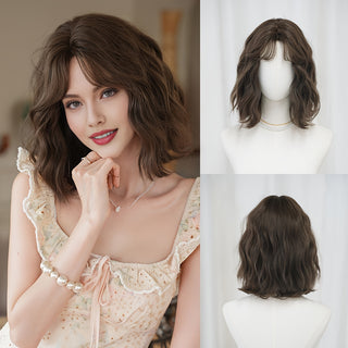  7JHH WIGS Short Water Wave Bob Wig cashymart