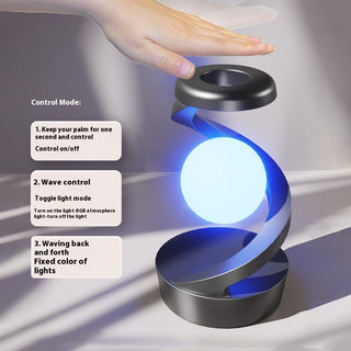  Rotating Moon Desk Lamp With Phone Wireless Charging cashymart