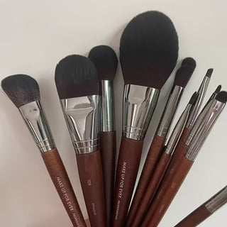  15-Piece Goat Hair Makeup Brush Set cashymart