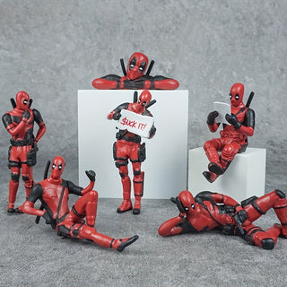  Vibrant Deadpool Figurine Trio cashymart