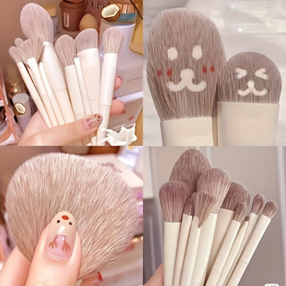  Hypoallergenic Palm Makeup Brush Set cashymart