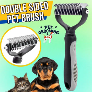  Double-Sided Pet Grooming Brush cashymart