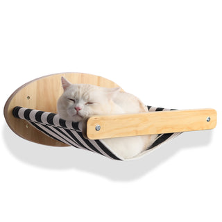  Cat Activity Center with Solid Wood Sisal Scratching Posts and Hammock cashymart