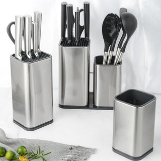  Modern Stainless Steel Knife Holder Set cashymart