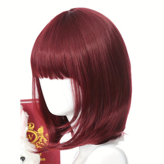  Wine Red Bangs Bob Wig cashymart