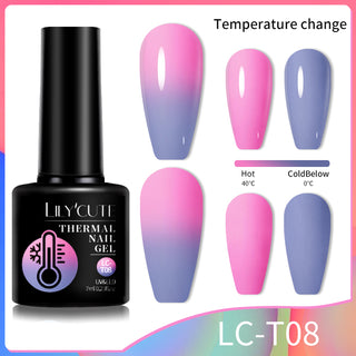  Winter Magic Color Changing Thermal Gel Nail Polish cashymart