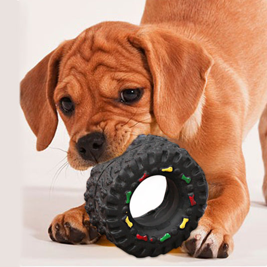  Vocalizing Dog Toy with Small Tire Design cashymart
