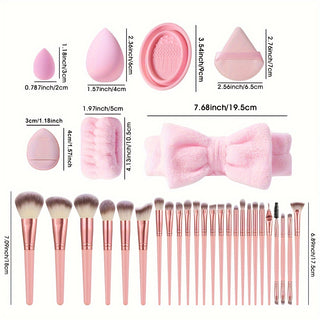  45-Piece Makeup Brush & Sponge Collection cashymart