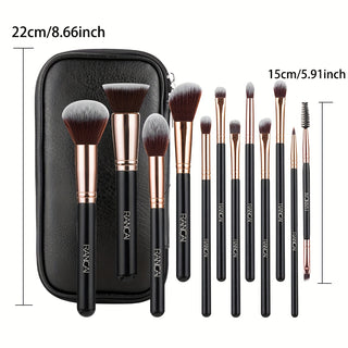  12-Piece Premium Makeup Brush Kit cashymart