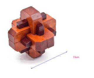  Wooden Puzzle Educational Toy - Luban Lock cashymart