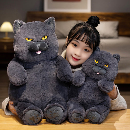  British Shorthair Blue Cat Plush Stuffed Toy cashymart