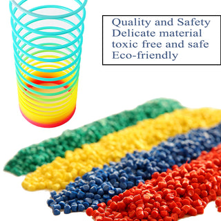  Colorful Folding Rainbow Spring Coil Toy cashymart