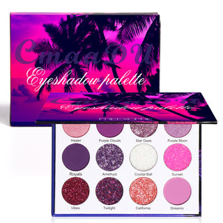  12G Women's 12-Color Sparkling Eye Makeup Palette cashymart