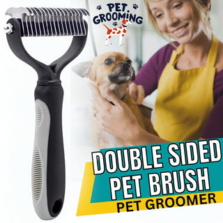  Double-Sided Pet Grooming Brush cashymart