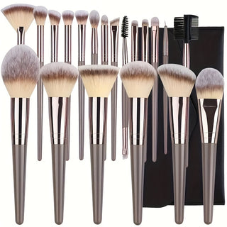  Champagne Luxe Makeup Brush Set cashymart