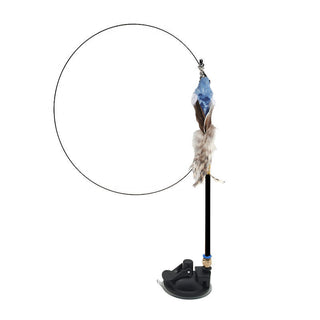  Interactive Feather Pole Toy for Cats cashymart