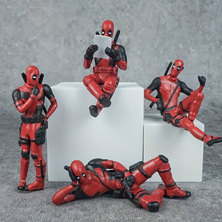  Vibrant Deadpool Figurine Trio cashymart