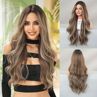  Dark Roots & Gray Highlights Hairpiece cashymart