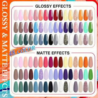  52-Piece Gel Nail Polish Set cashymart