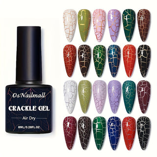  12-Color Crackle Gel Polish Set cashymart