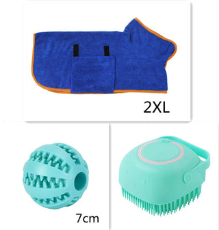 Silicone Pet Bath Massage Gloves Brush