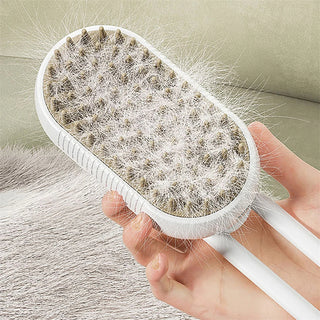  Luxury Cat Grooming Steam Brush 3-in-1 Spa Experience cashymart